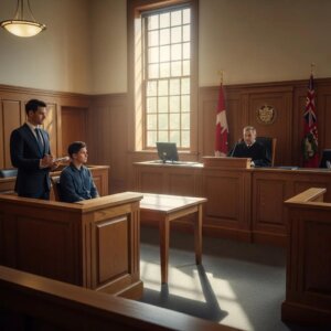 CRIMINAL LAWYER TORONTO 30 courtroom scene in ontario with a judge defense lawyer and accused individual ebadcbf d a ef