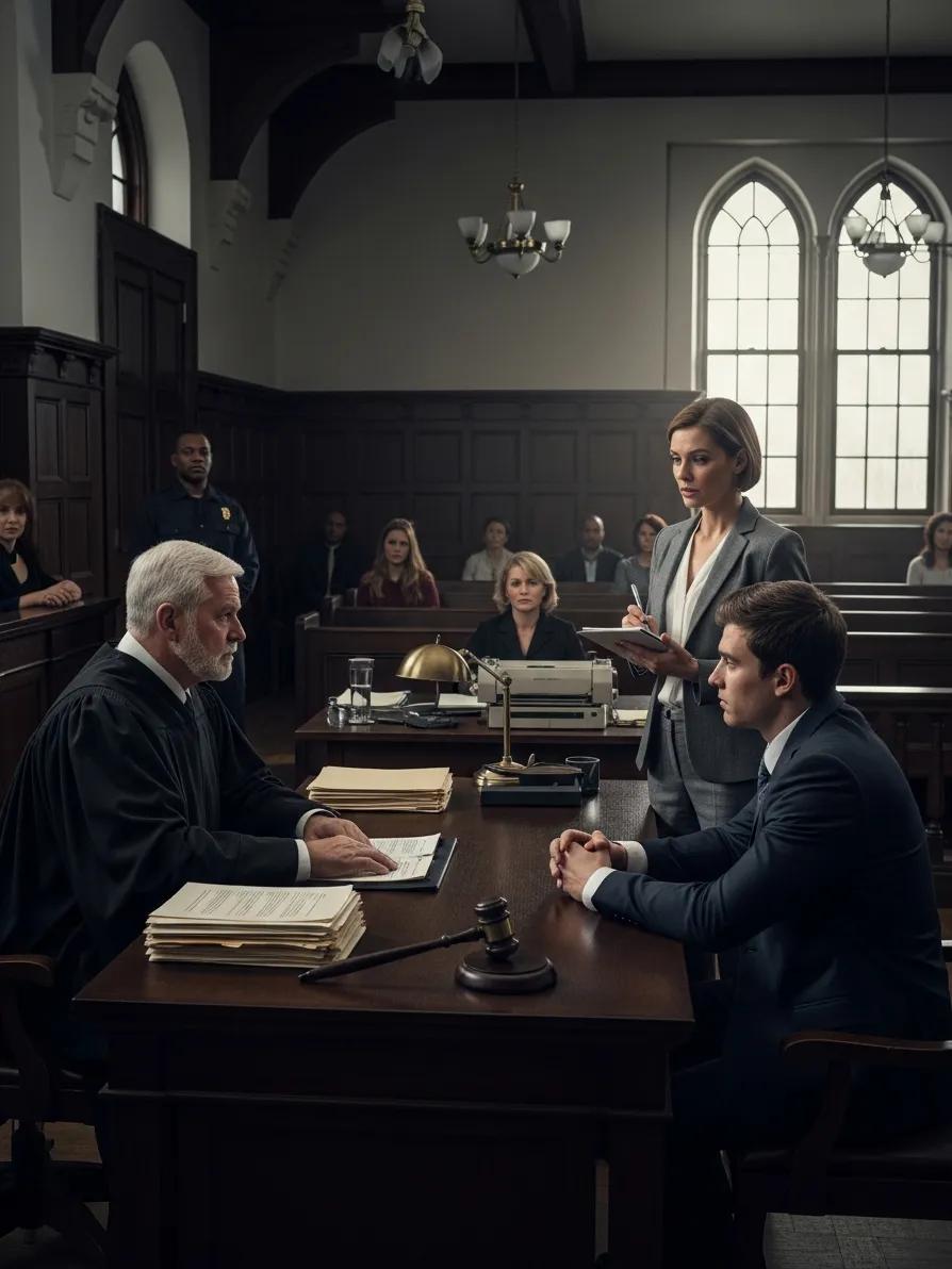 Hit and Run Meaning: What Ontario Law Says and How Defences Work 2 Courtroom setting underscoring the potential penalties for hit-and-run offences