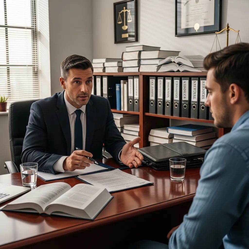 Indicted in Toronto: What It Means, the Process, and Your Legal Options 2 Defence lawyer consulting a client about criminal charges