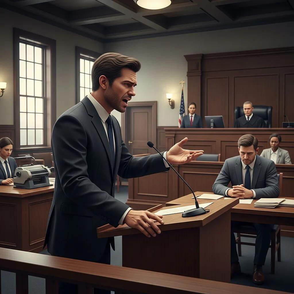 What Does a Criminal Lawyer Do? 3 Lawyer advocating for a client at a bail hearing