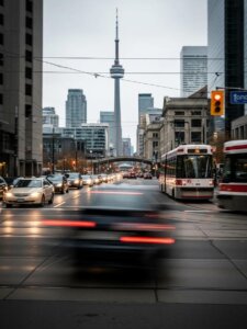 Probation Violation Defence Lawyer 18 motor vehicle in motion on a busy toronto street illustrating dangerous operation concepts ceb e aa ebded