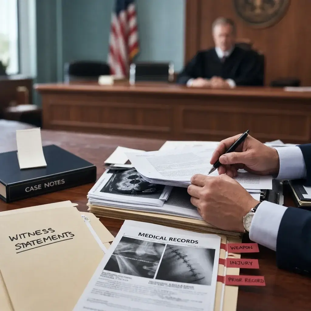 Absolute Discharge for Assault in Canada: Eligibility, Record Effects, and What Judges Consider 2 Courtroom preparation materials showing factors judges consider in an assault sentence.