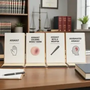 CRIMINAL LAWYER TORONTO 30 side by side assault offence comparison