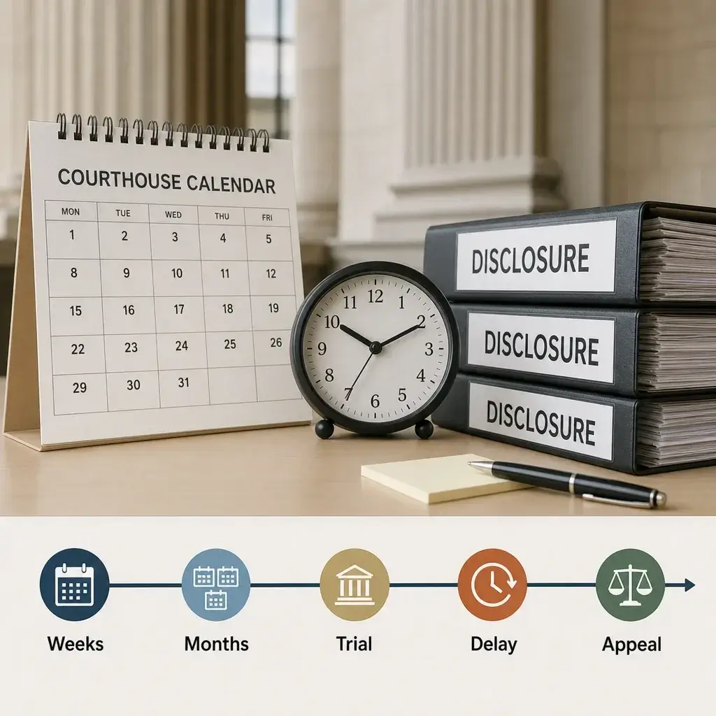 Assault Trial Process in Canada: From Charge to Verdict 5 A timeline showing that assault cases can take weeks or months and may be delayed.