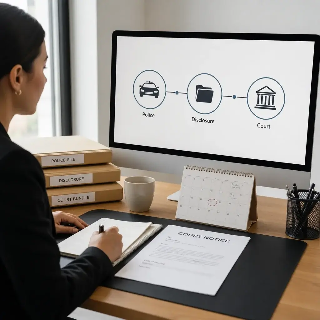 Can a Domestic Assault Allegation Violate Probation in Canada? 4 A lawyer’s desk showing the timeline of a probation case after a new allegation.